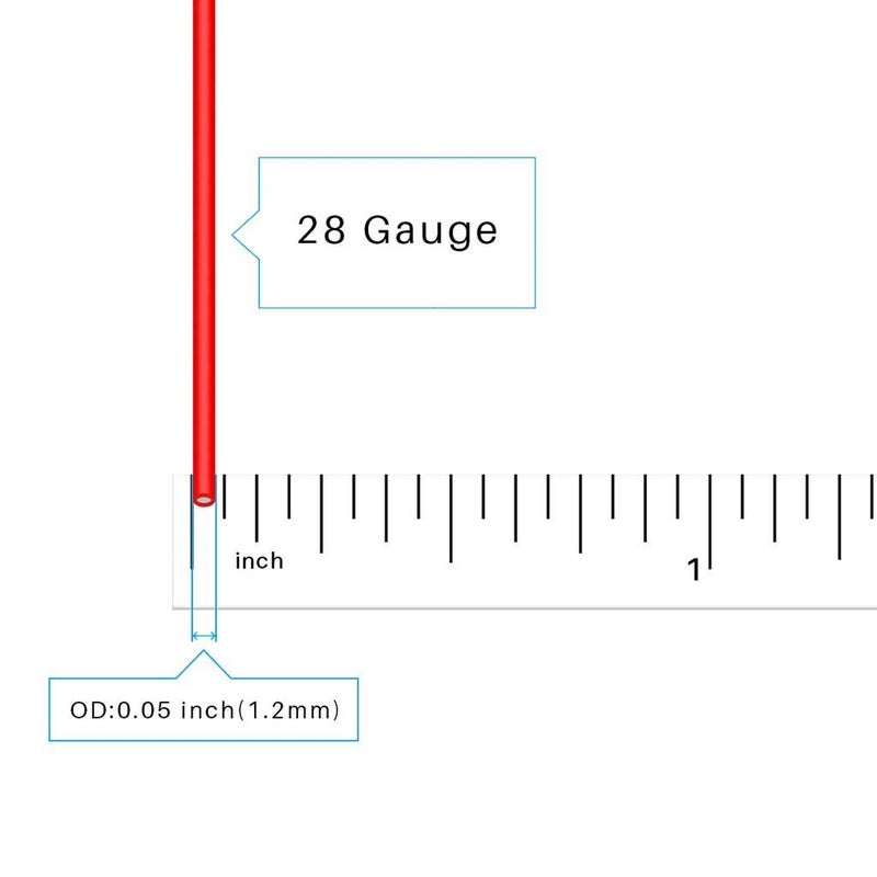 BNTECHGO سلك سيليكون BNTECHGO 28 قياس 10 قدم أحمر و 10 قدم أسود مرن 28 AWG نحاس معزول مغطى بالقصدير - Image 2